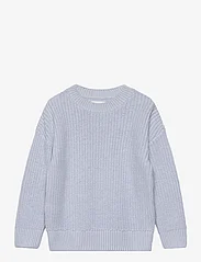 Mango - Reverse knit sweater - trøjer - lt-pastel blue - 1