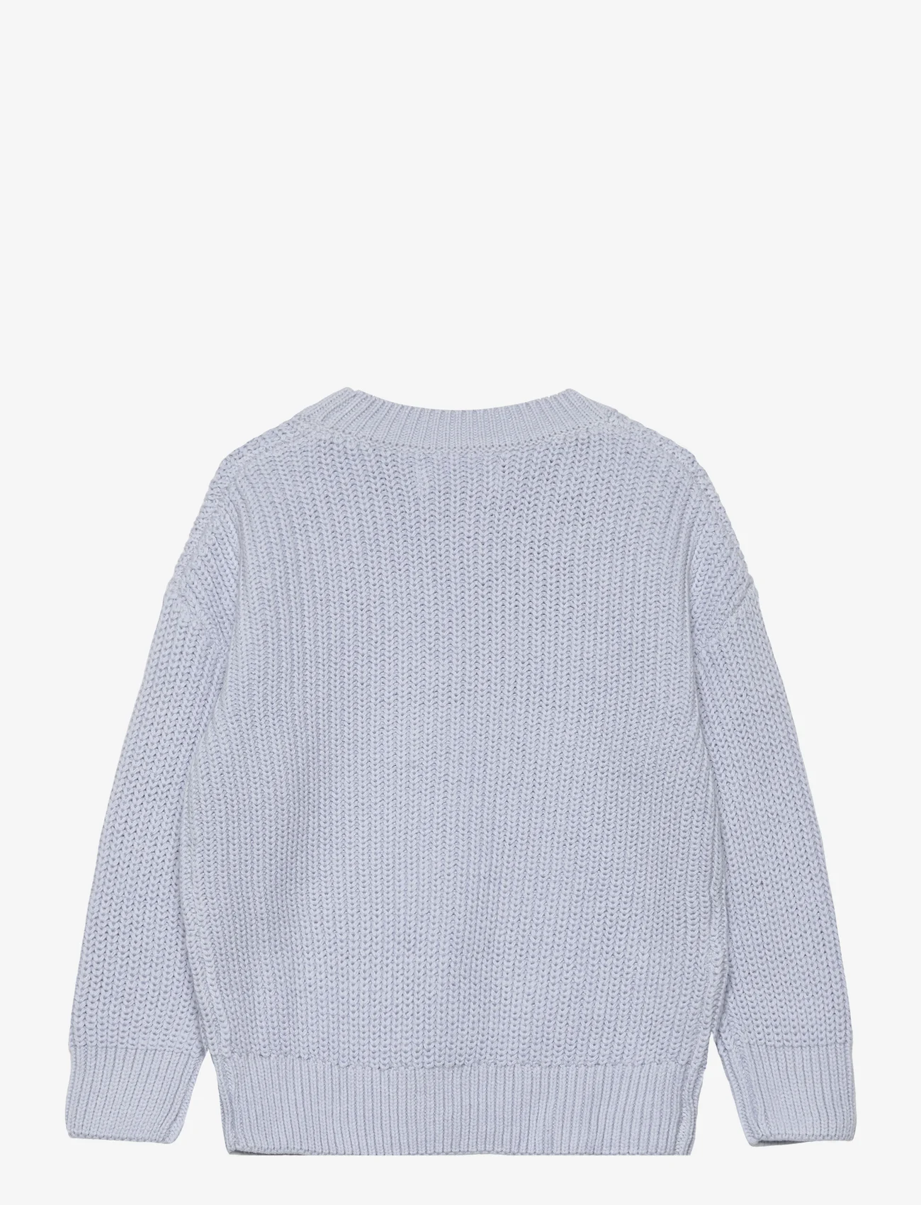 Mango - Reverse knit sweater - neulepuserot - lt-pastel blue - 1