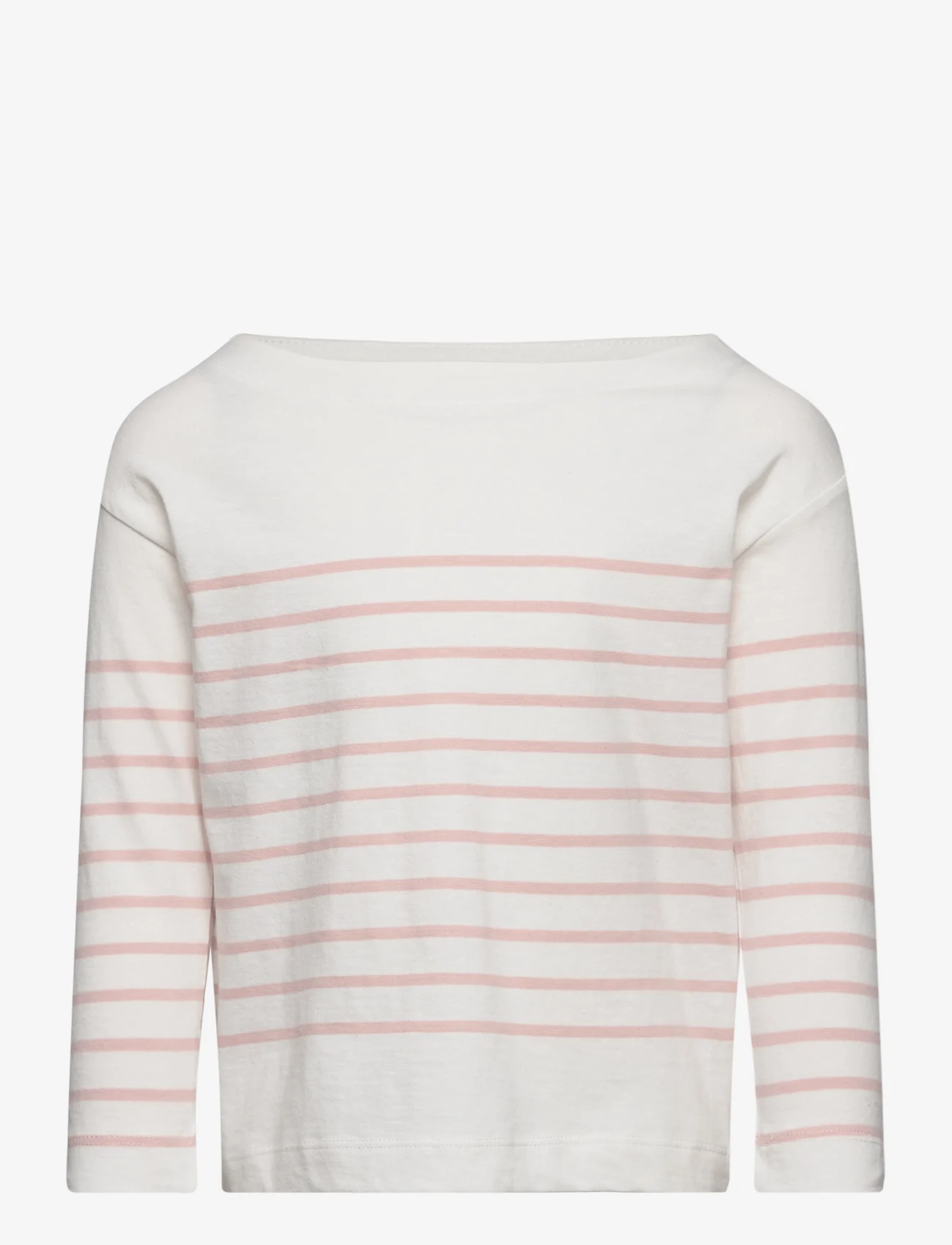 Mango - Striped long sleeves t-shirt - langærmede t-shirts - pink - 0