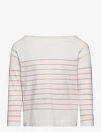 Striped long sleeves t-shirt - PINK