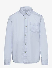 Mango - Pocket denim shirt - långärmade skjortor - open blue - 0
