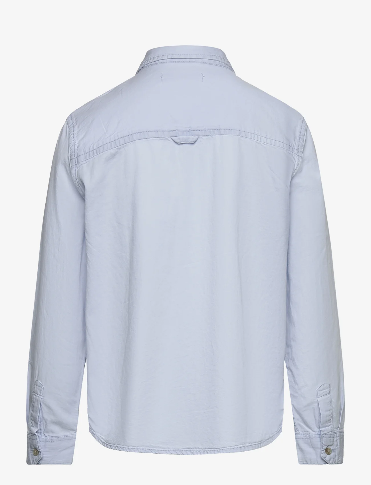 Mango - Pocket denim shirt - langærmede skjorter - open blue - 1