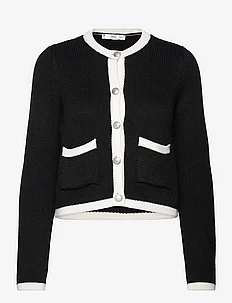 Knitted buttoned jacket, Mango