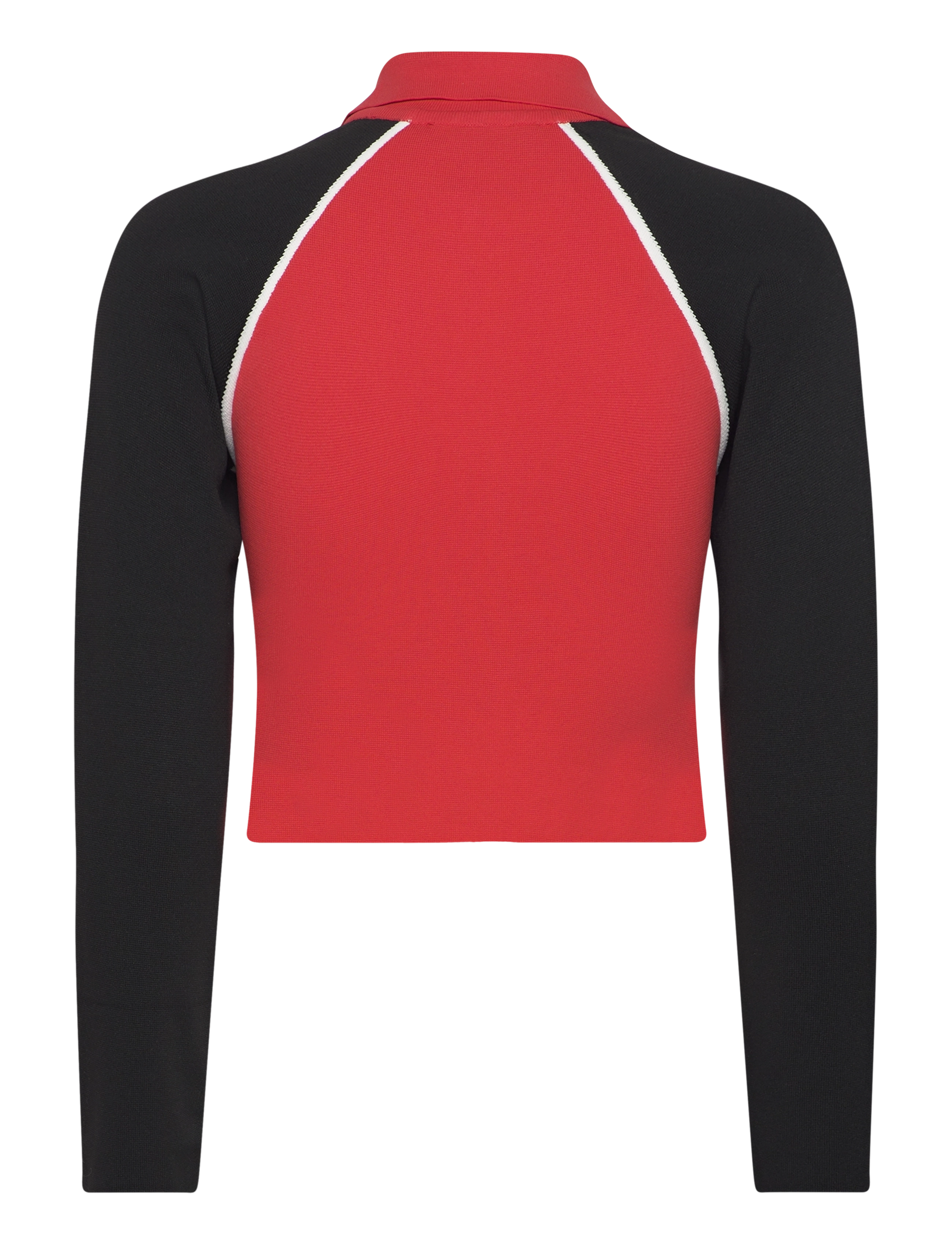 Mango - Zipper crop cardigan - cardigans - red - 2