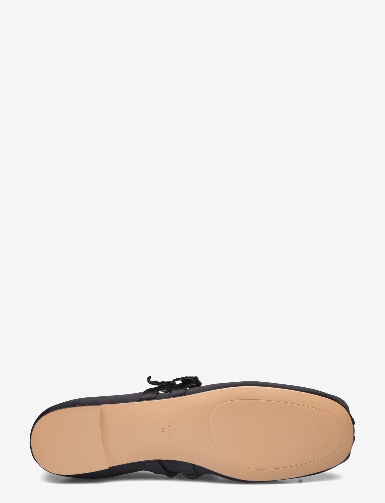 Mango - Satin ballet flats with studs - kvinder - black - 4