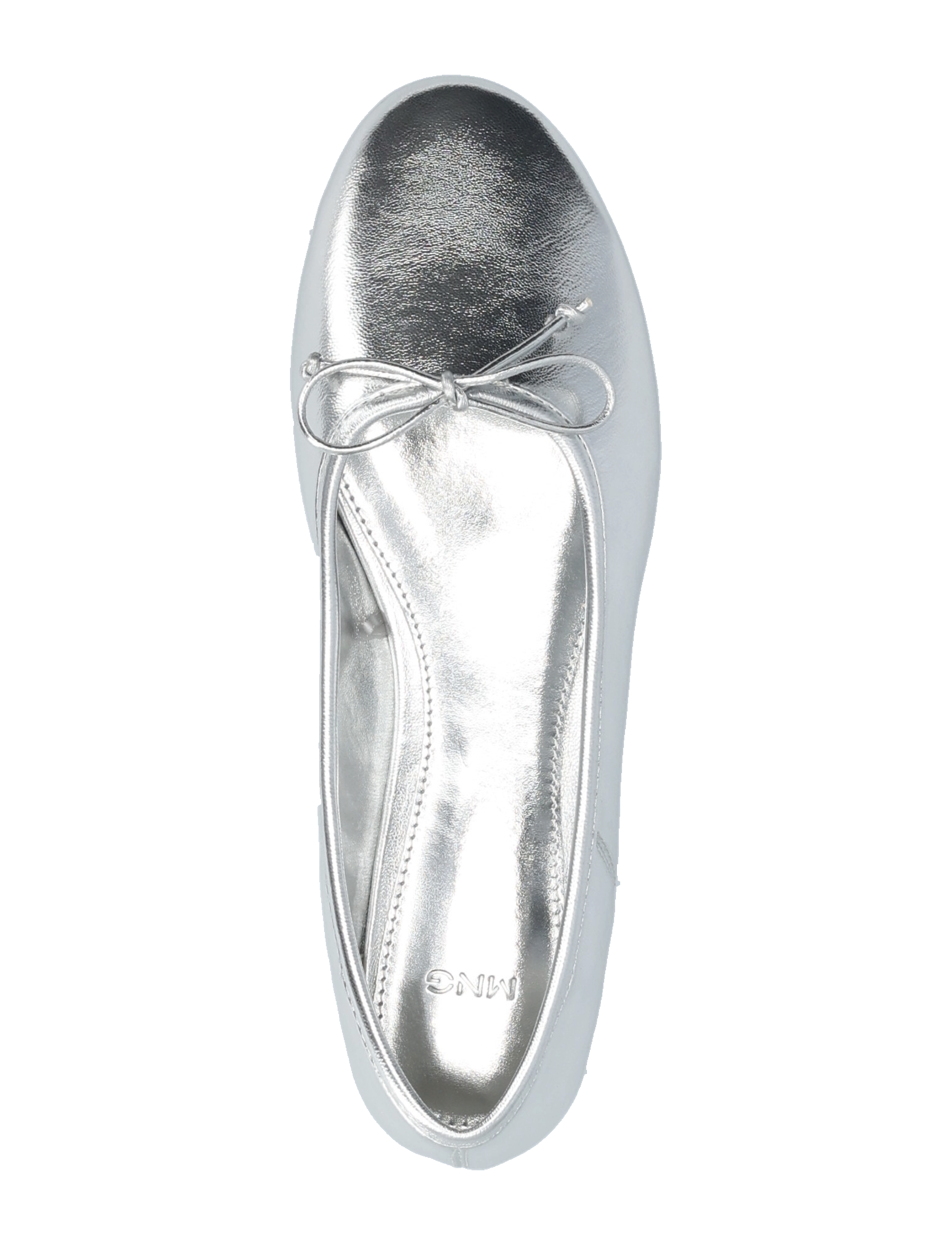 Mango - Metallic ballet flats - die niedrigsten preise - silver - 3