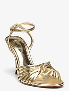 Strappy heeled sandals - GOLD