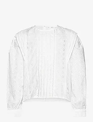 Mango - Floral embroidery blouse - bluser & tunikaer - white - 0