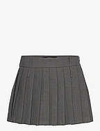 Pleated mini-skirt - GREY