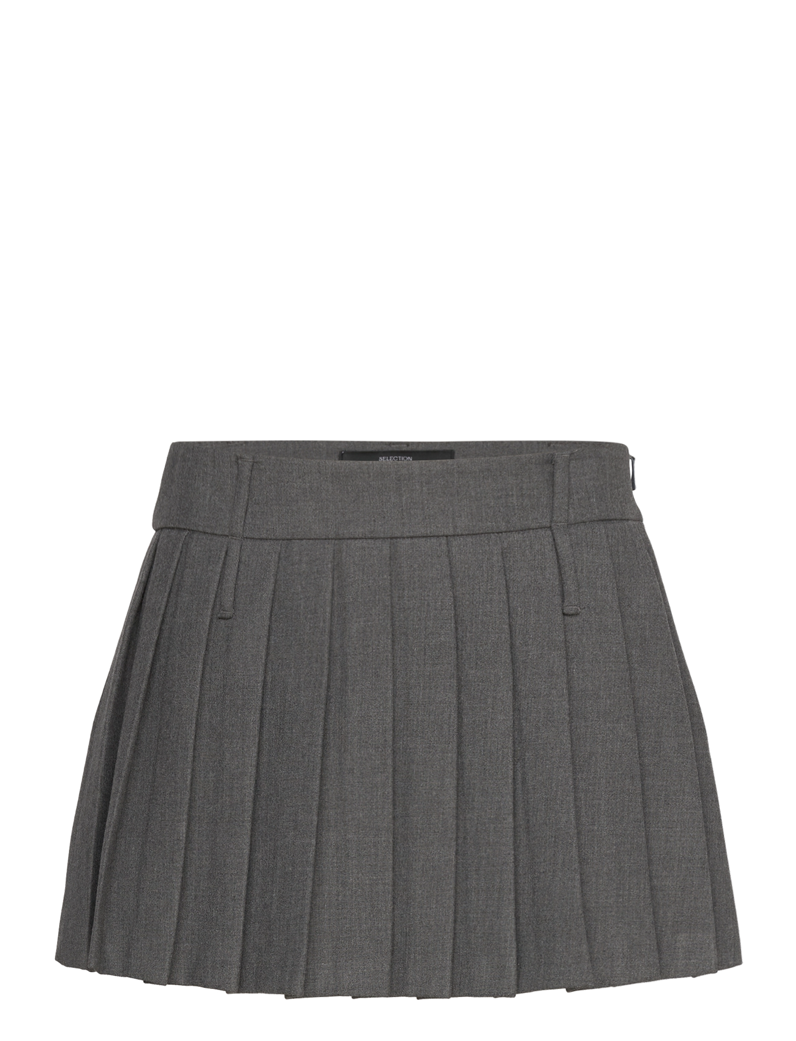 Mango Pleated mini-skirt - Röcke - GREY / grey