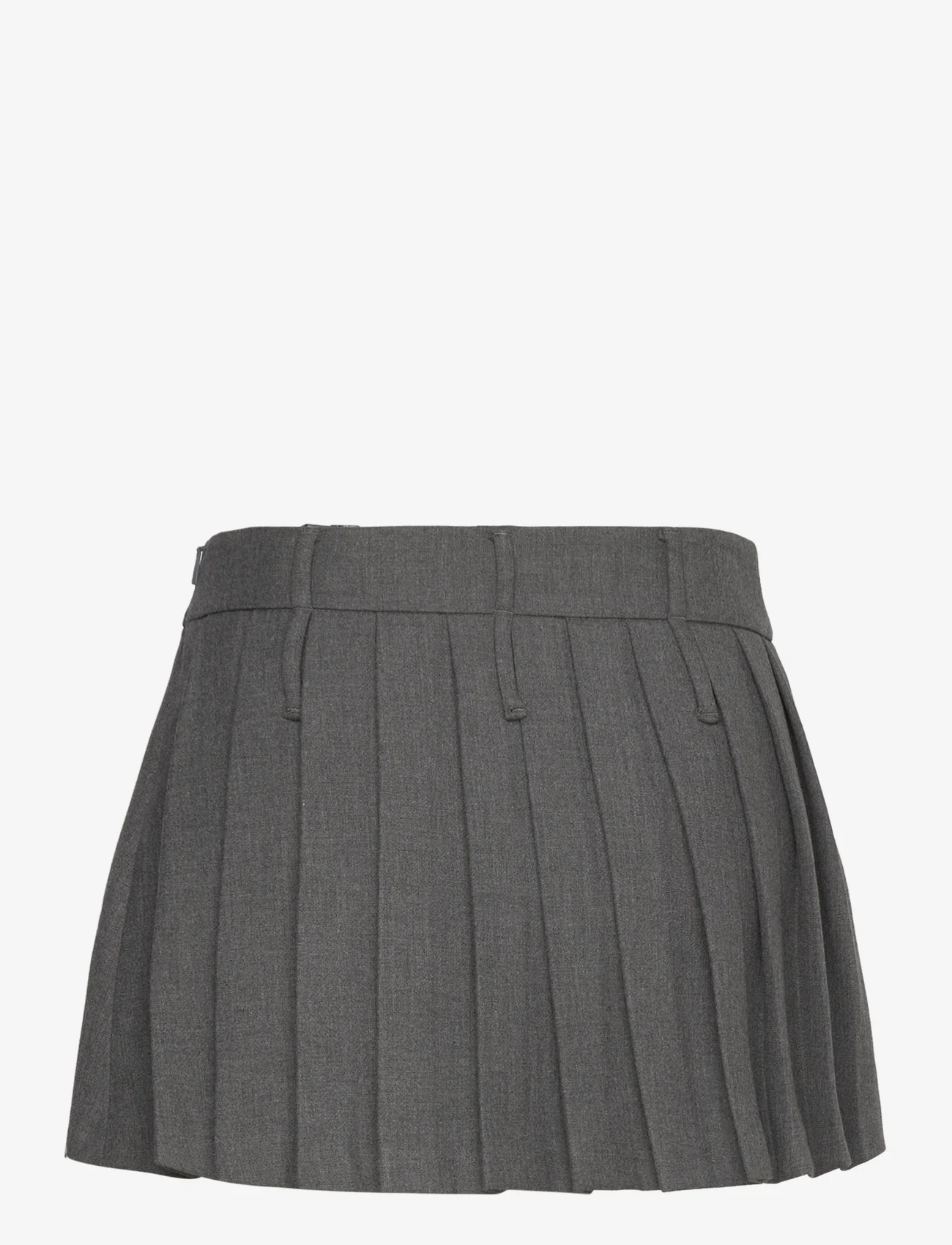Mango - Pleated mini-skirt - plisserade kjolar - grey - 1