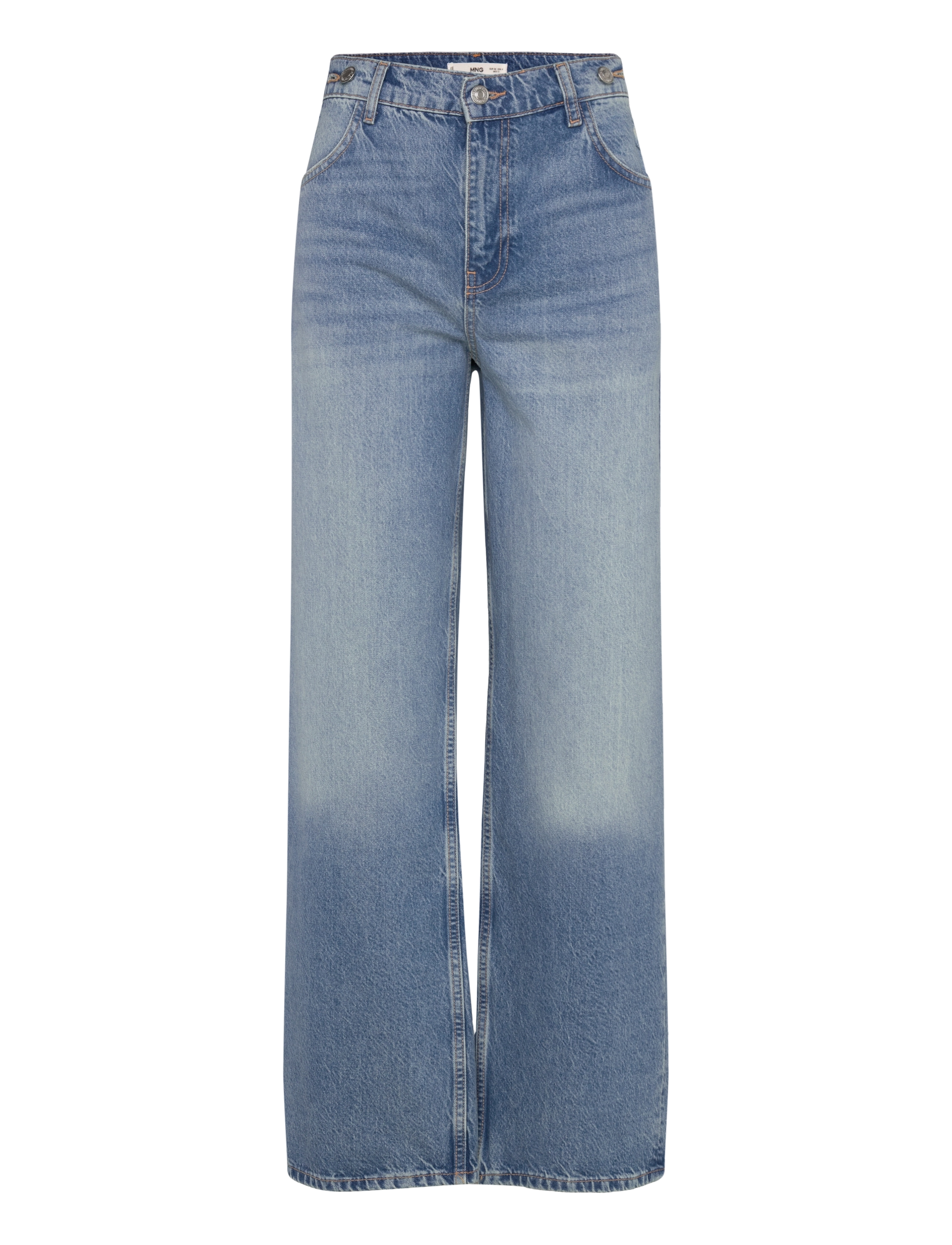 Mango Loose mid-rise wideleg jeans - Jeans - OPEN BLUE / blue