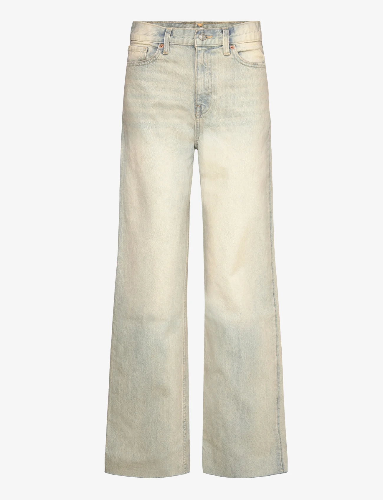 Mango - High-waist wideleg jeans - alhaisimmat hinnat - open blue - 0