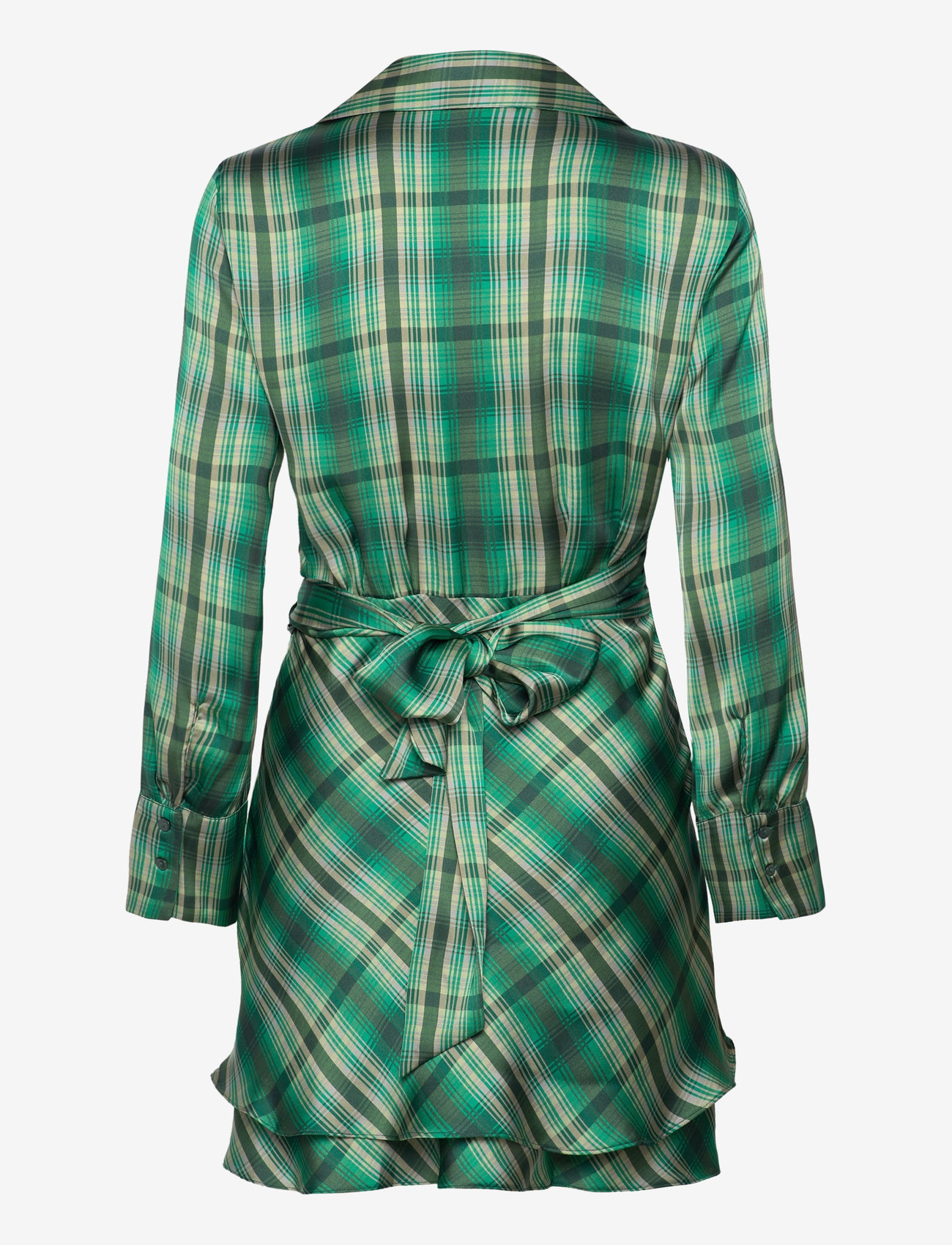 Mango - Check bow dress - juhlamekot - green - 1