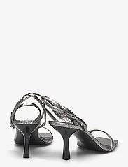Mango - Metallic straps sandals - sandaler med hæl - silver - 4