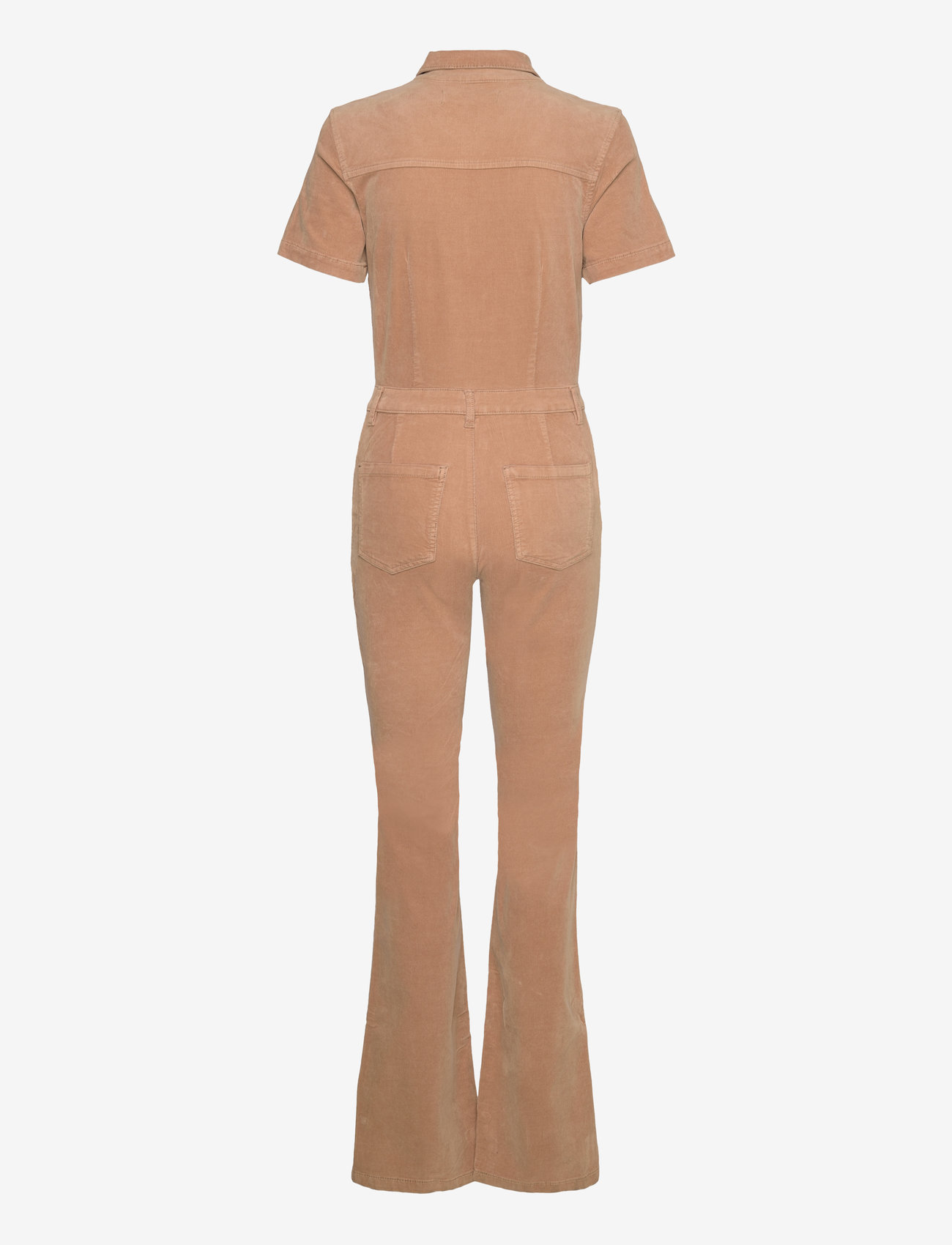Mango - Corduroy jumpsuit with zip - damen - medium brown - 1