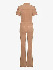 Mango - Corduroy jumpsuit with zip - kvinder - medium brown - 1