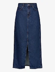 Mango - Slit denim skirt - jeanskjolar - open blue - 0