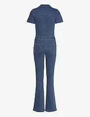 Mango - Denim zipper jumpsuit - jumpsuits - open blue - 1