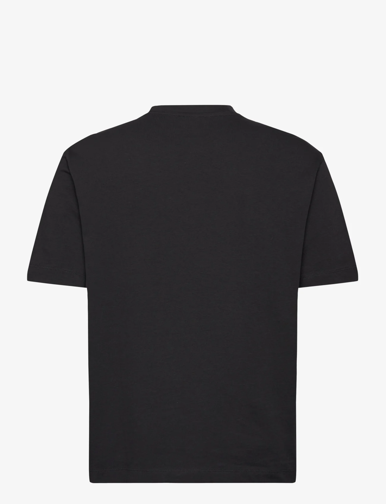 Mango - Basic 100% cotton relaxed-fit t-shirt - lägsta priserna - black - 1