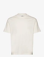 Basic 100% cotton relaxed-fit t-shirt - NATURAL WHITE