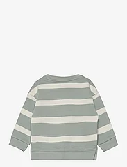 Mango - Striped cotton-blend sweatshirt - svetarit - turquoise - aqua - 1