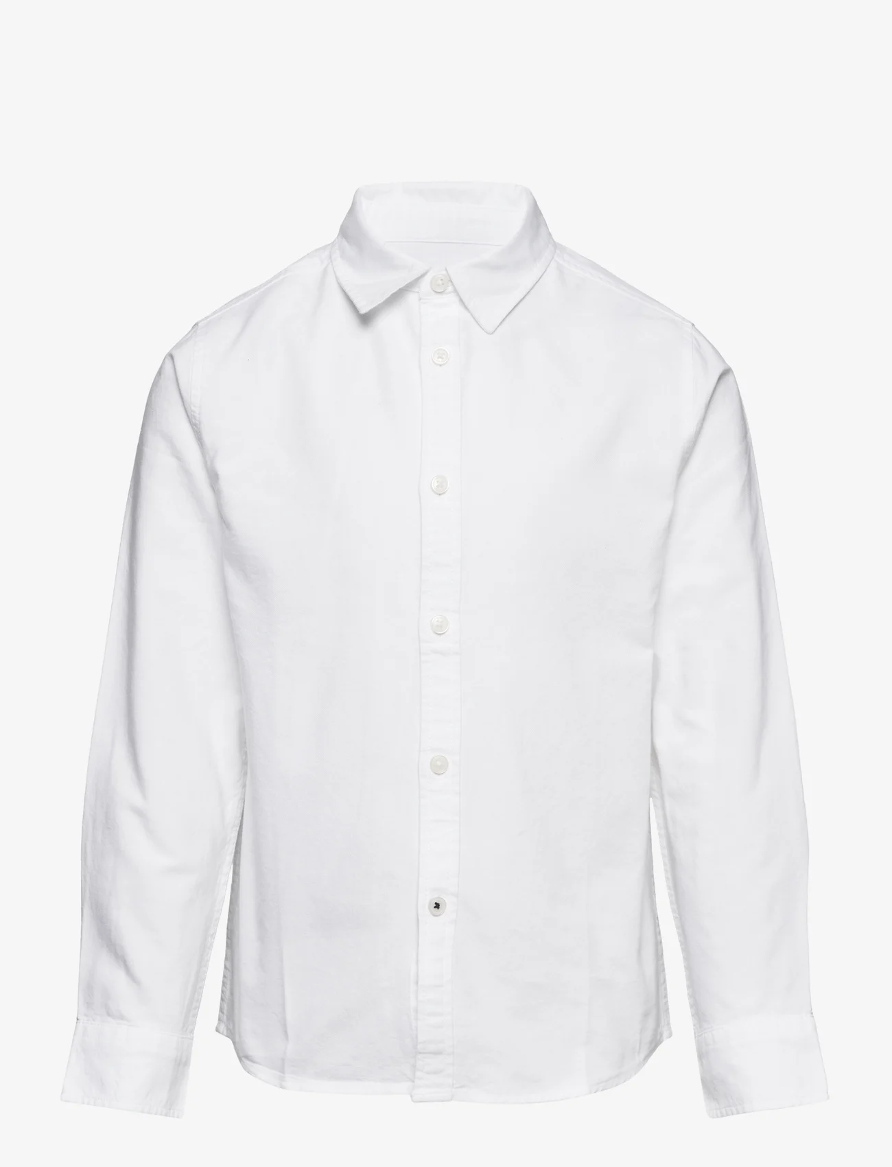 Mango - Oxford cotton shirt - pitkähihaiset kauluspaidat - white - 0