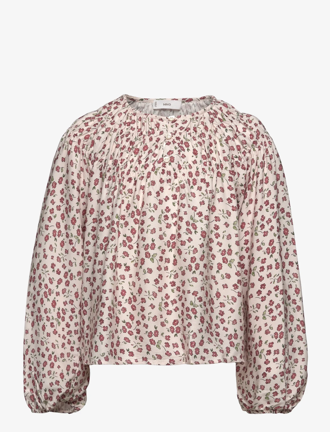 Mango - Floral print blouse - sommarfynd - natural white - 0
