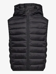 Quilted gilet with hood, Mango