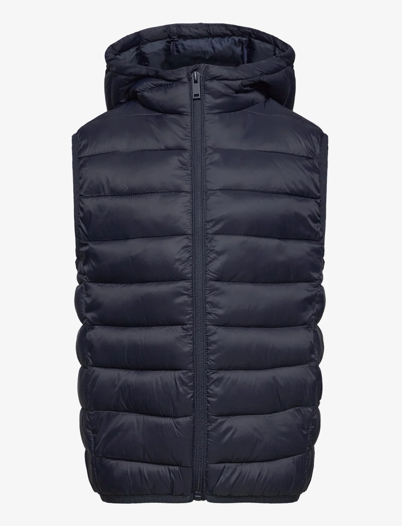 Mango - Quilted gilet with hood - laveste priser - navy - 0