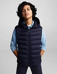 Mango - Quilted gilet with hood - alhaisimmat hinnat - navy - 2