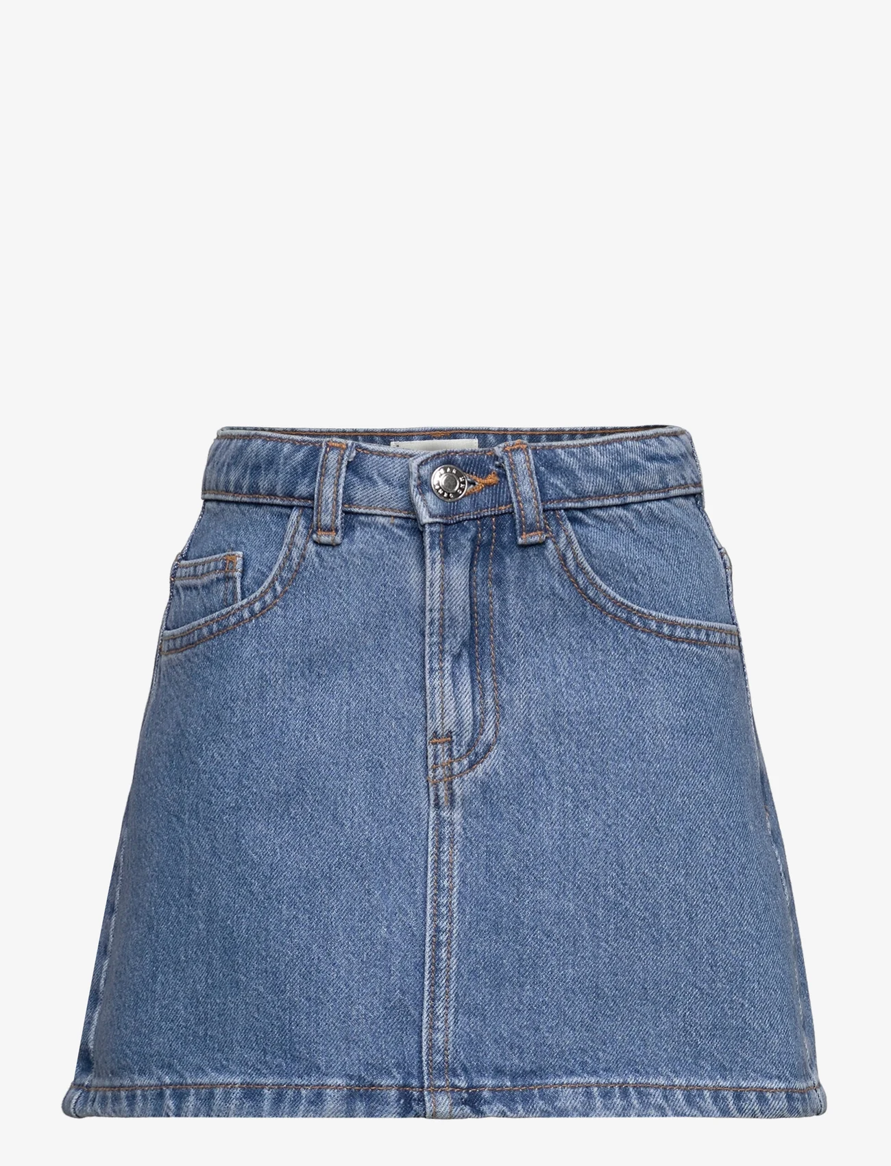 Mango - Short denim skirt - jeanskjolar - open blue - 0