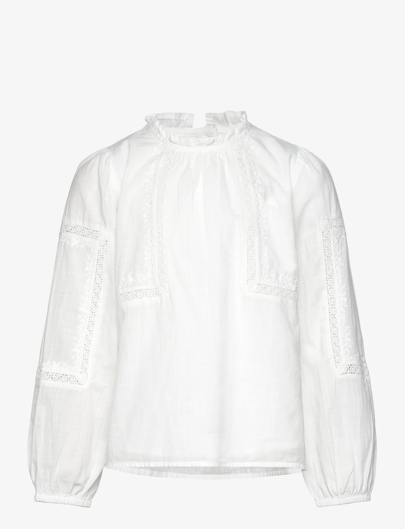 Mango - Embroidered blouse - gode sommertilbud - natural white - 0