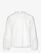 Embroidered blouse - NATURAL WHITE