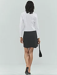 Mango - Fitted cotton zipper shirt - långärmade skjortor - natural white - 3