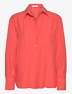 Lyocell fluid shirt - BRIGHT RED
