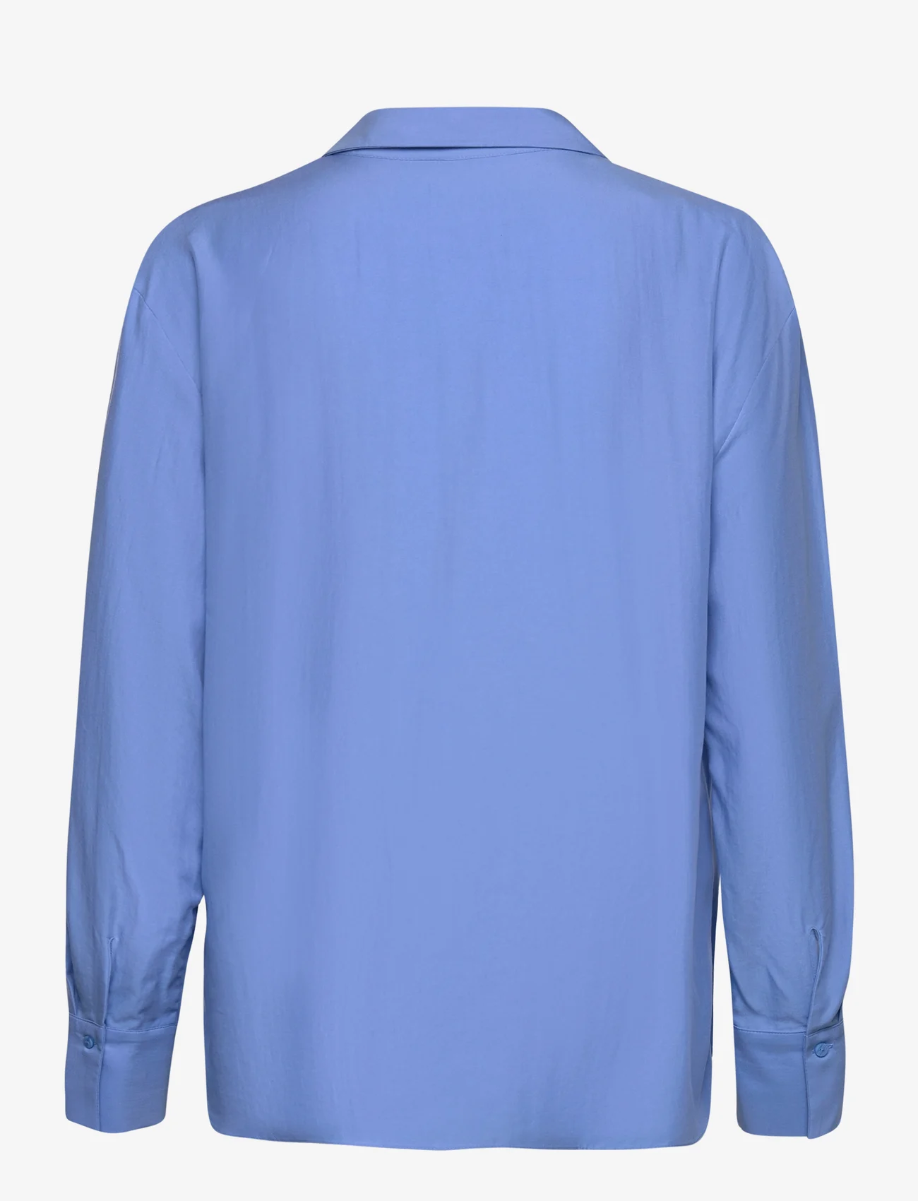 Mango - Lyocell fluid shirt - långärmade skjortor - lt-pastel blue - 1