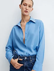 Mango - Lyocell fluid shirt - långärmade skjortor - lt-pastel blue - 2