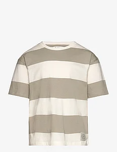 Printed striped T-shirt, Mango