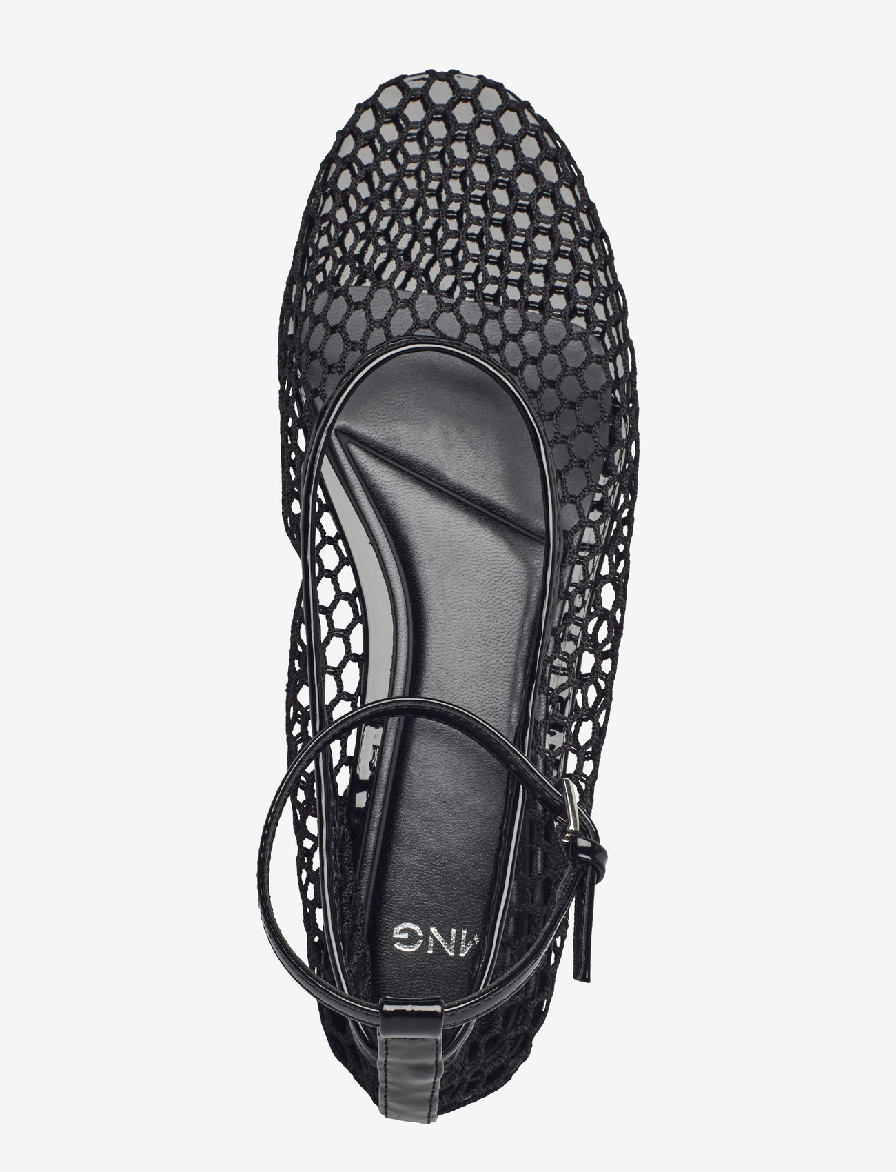 Mango - Ballet flats with mesh bracelet - kvinder - black - 3