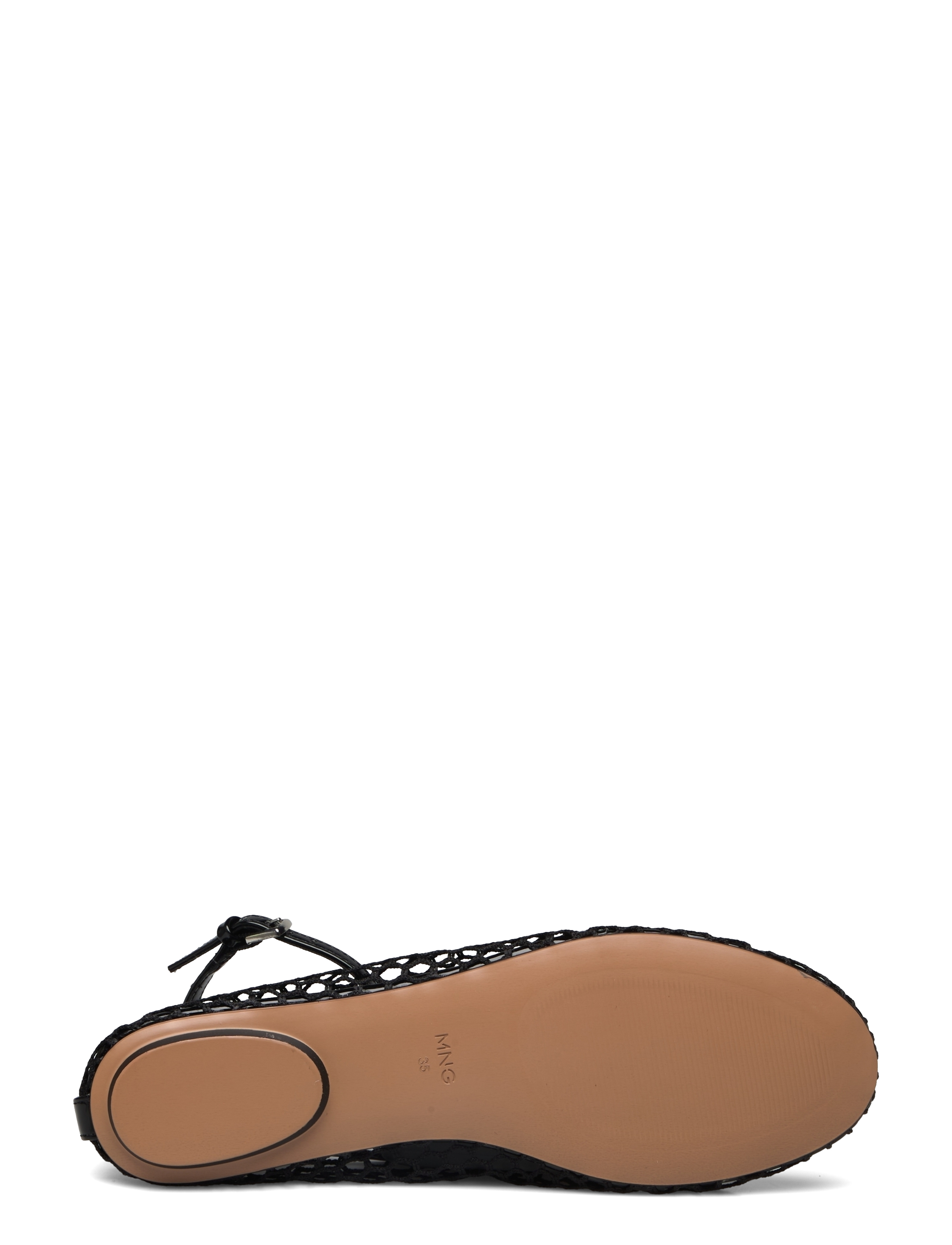Mango - Ballet flats with mesh bracelet - naisten - black - 4