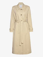 Mango - Cotton trench coat with shirt collar - kevättakit - light beige - 0