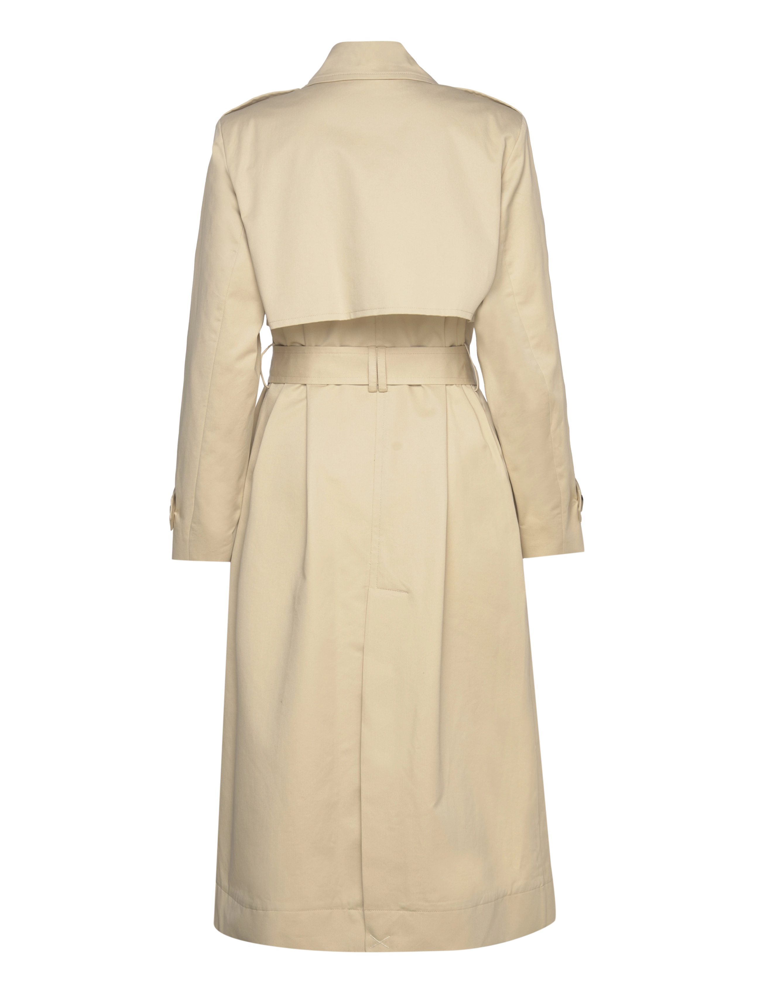 Mango - Cotton trench coat with shirt collar - frühlingsjacken - light beige - 2