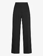 Low-waist wideleg trousers - BLACK