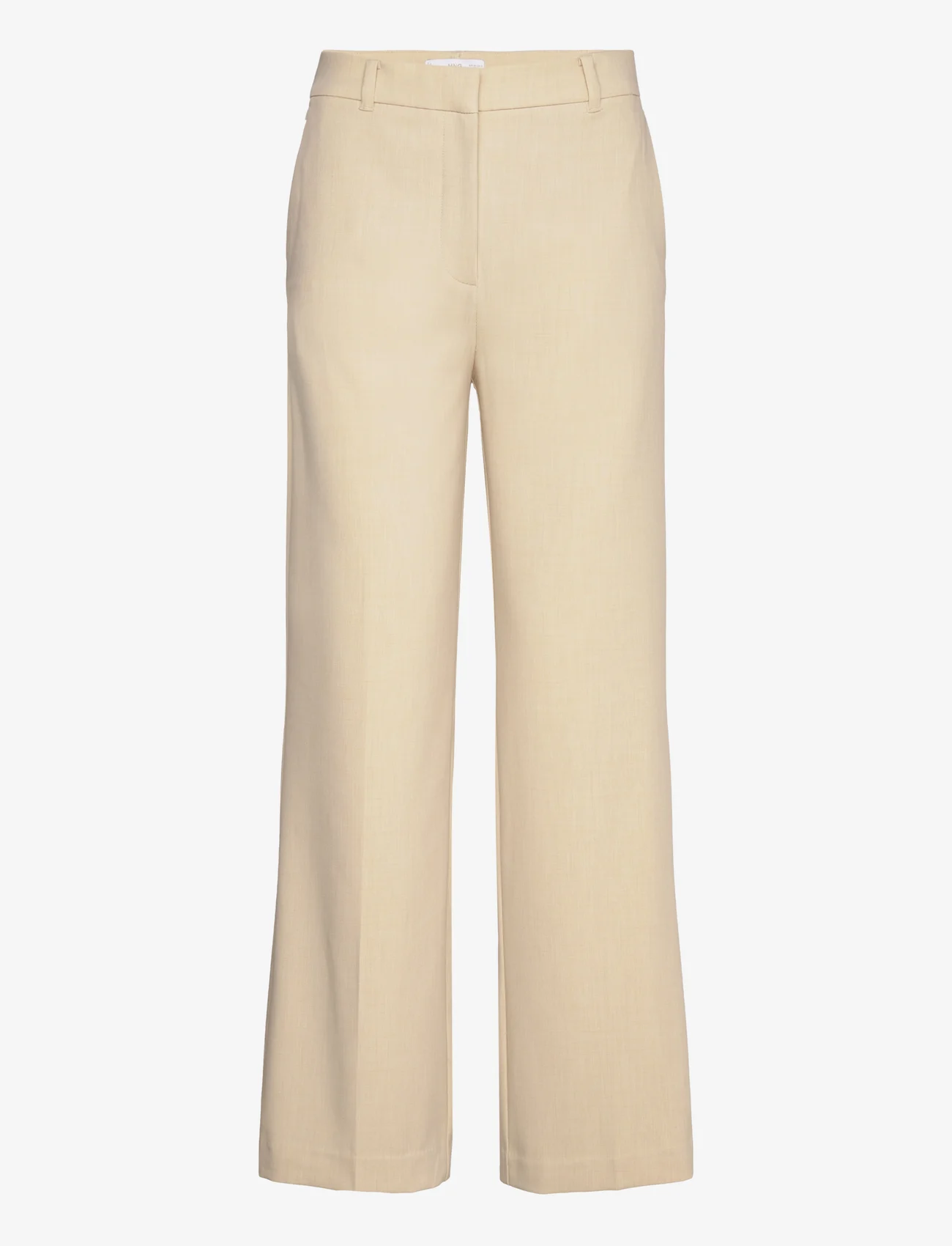 Mango - Low-waist wideleg trousers - alhaisimmat hinnat - light beige - 0