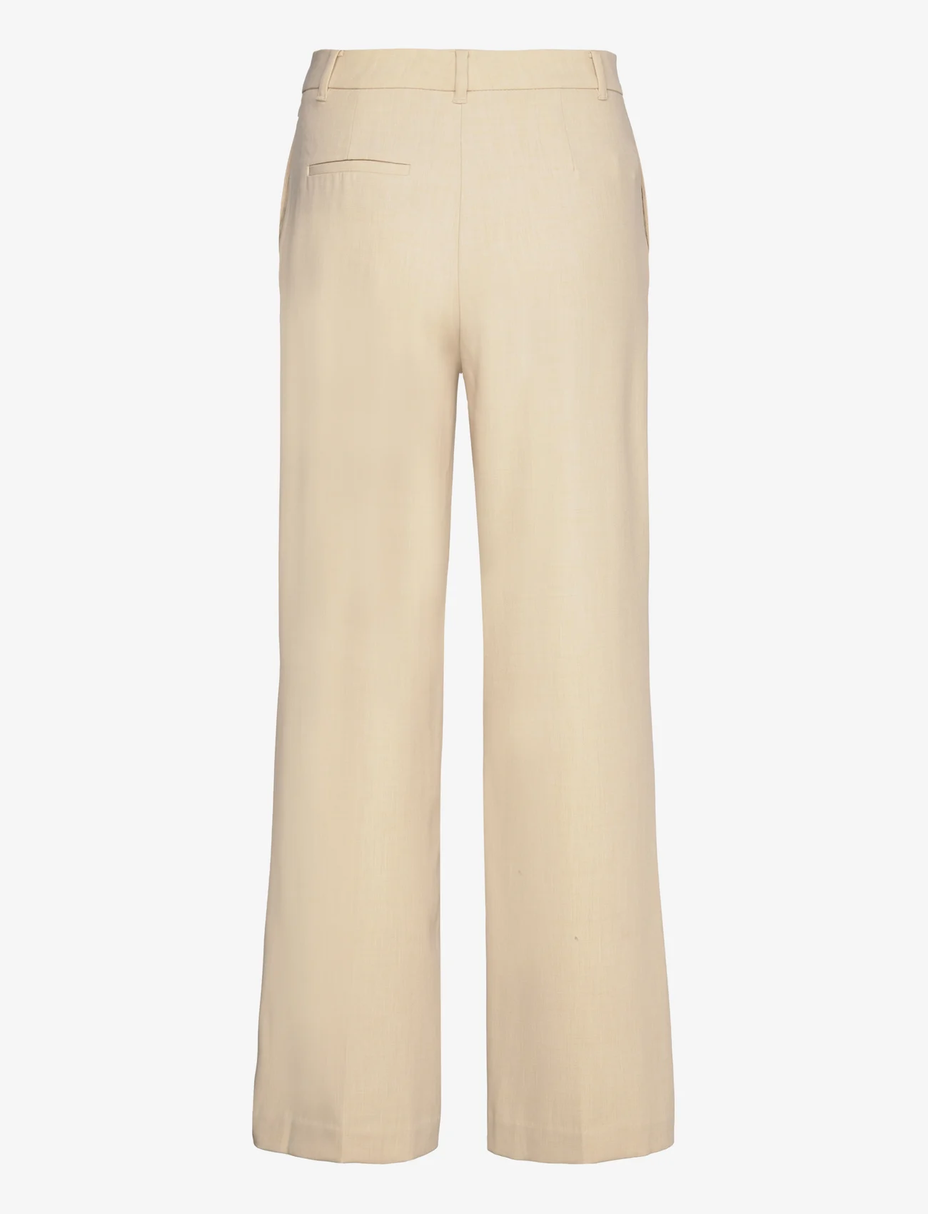 Mango - Low-waist wideleg trousers - alhaisimmat hinnat - light beige - 1