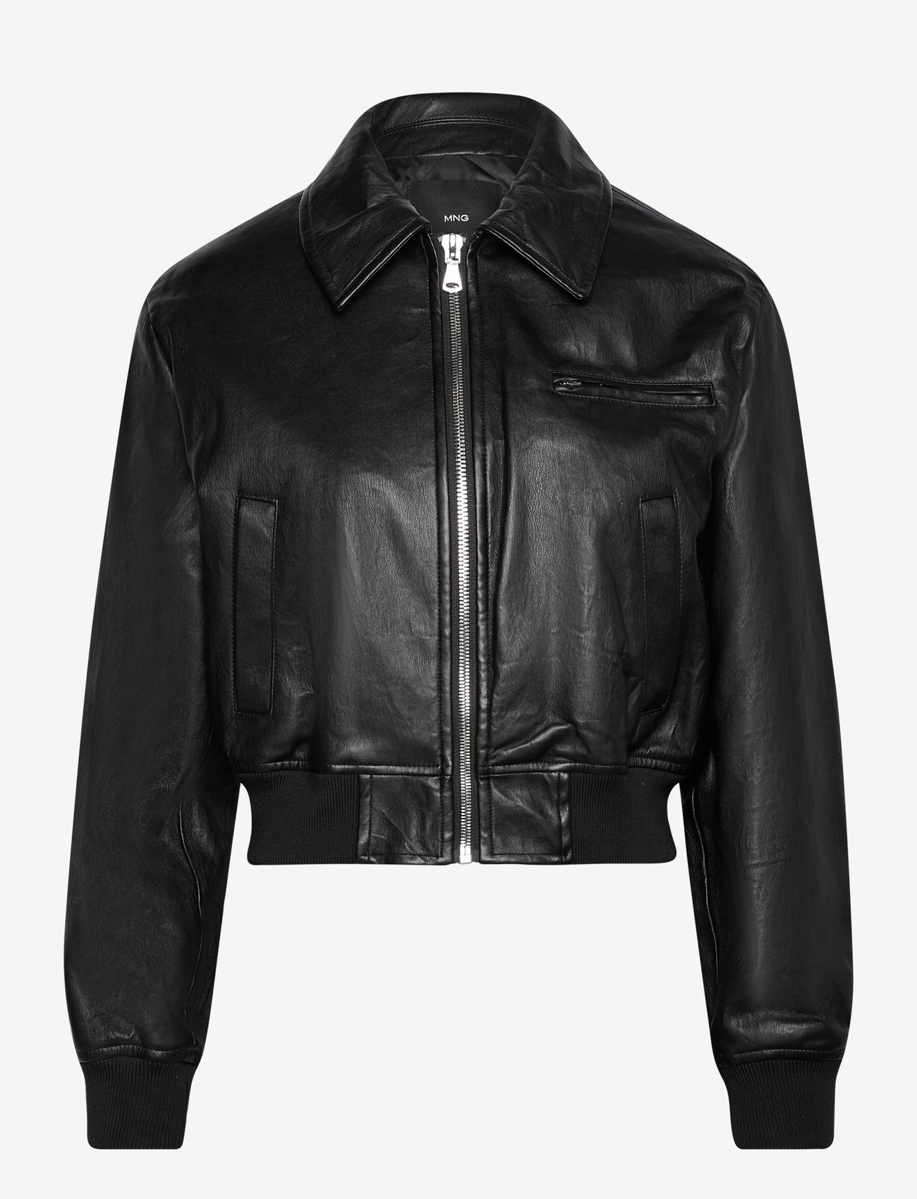Mango Vintage Leather-effect Jacket Kaufen Sie Lederjacken von  Mango online unter Schnelle Lieferung und einfache 