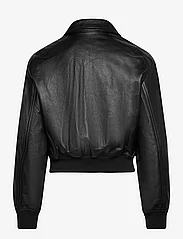 Mango - Vintage leather-effect jacket - læderjakker - black - 1