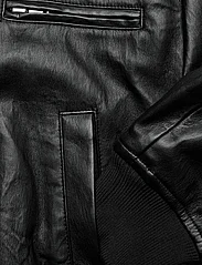 Mango - Vintage leather-effect jacket - læderjakker - black - 3