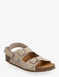 Buckle leather sandals, Mango